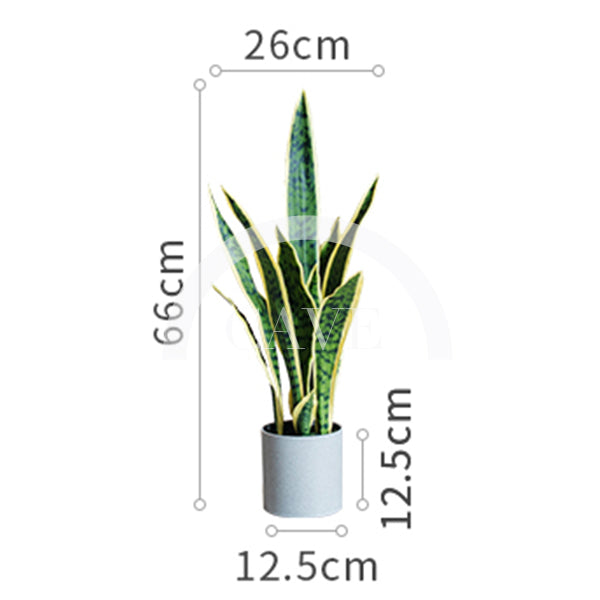 Indoor Artificial Plants - Tiger Tail Orchid with Yellow Leaves - More Sizes