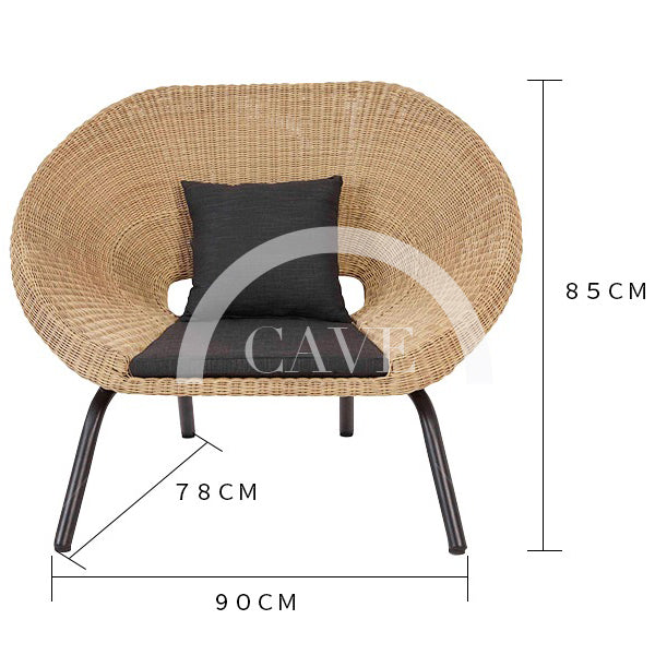 Leno Woven Outdoor Sofa and Lounge - Single Seater