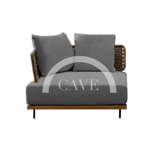 Rogan Contemporary Single Arm Outdoor Lounge Chair - More Colors