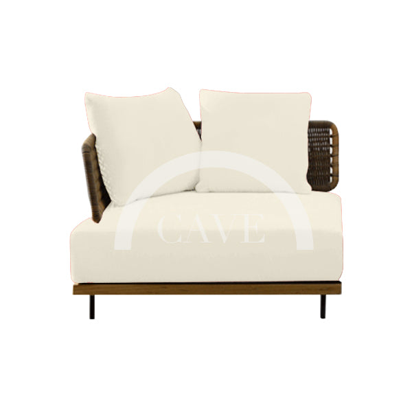 Rogan Contemporary Single Arm Outdoor Lounge Chair - More Colors