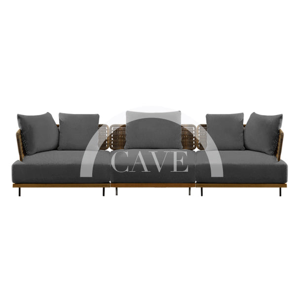 Rogan Contemporary Outdoor 3 Seater Sofa - More Colors