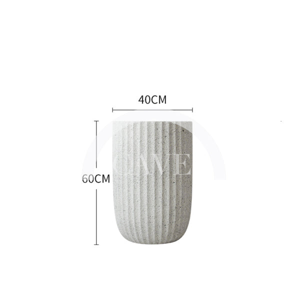 Textured Tall Flower Pot - More Sizes