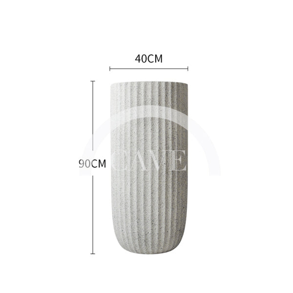 Textured Tall Flower Pot - More Sizes