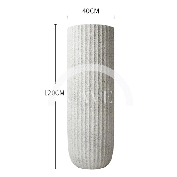 Textured Tall Flower Pot - More Sizes