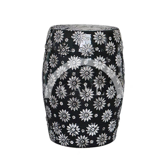 Amira Ceramic Drum Stool
