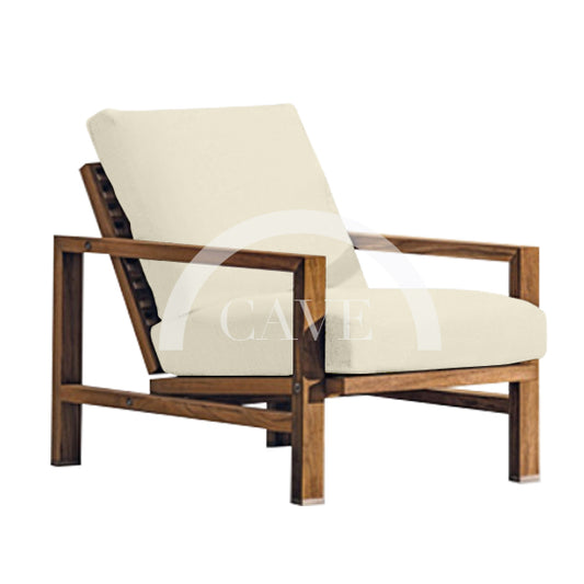 Rogan Contemporary Outdoor Single Seat Armchair Sofa - More Colors