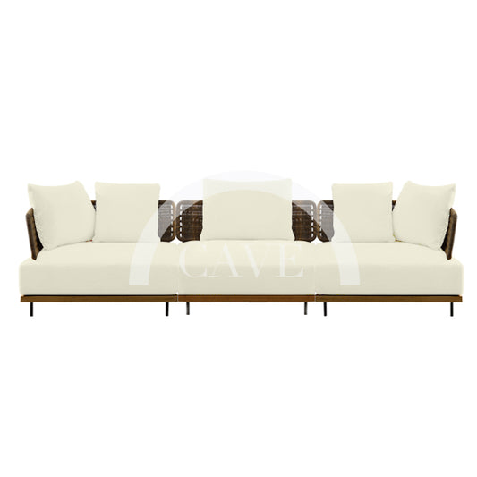 Rogan Contemporary Outdoor 3 Seater Sofa - More Colors